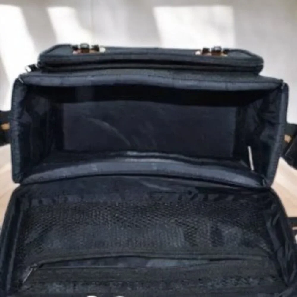 Vintage Quantaray Camera Bag Vegan Leather Trim